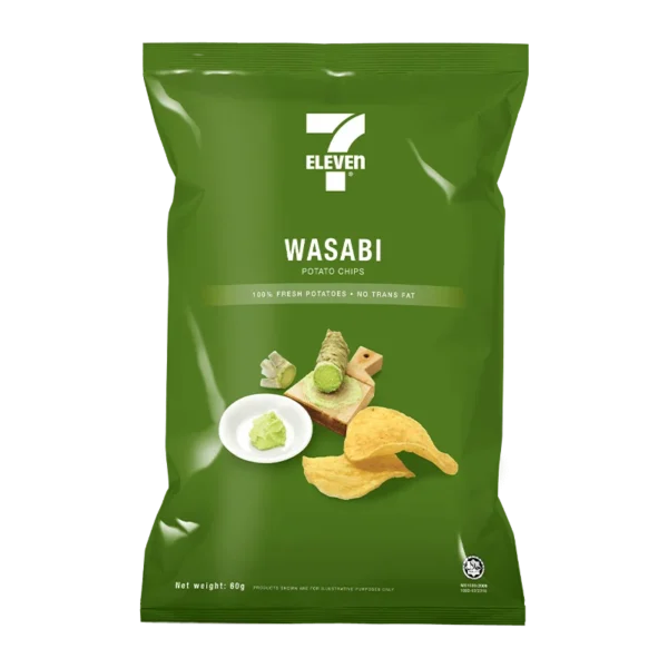 7-Eleven Potato Chips Wasabi 60g