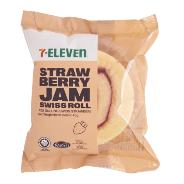 7-Eleven Strawberry Jam Swiss Roll 45g