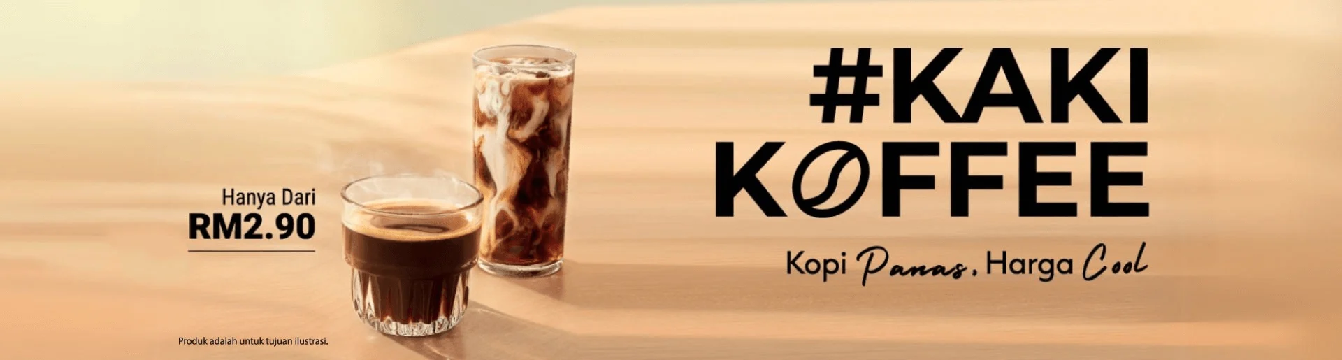 Kaki Koffee Banner No Logo